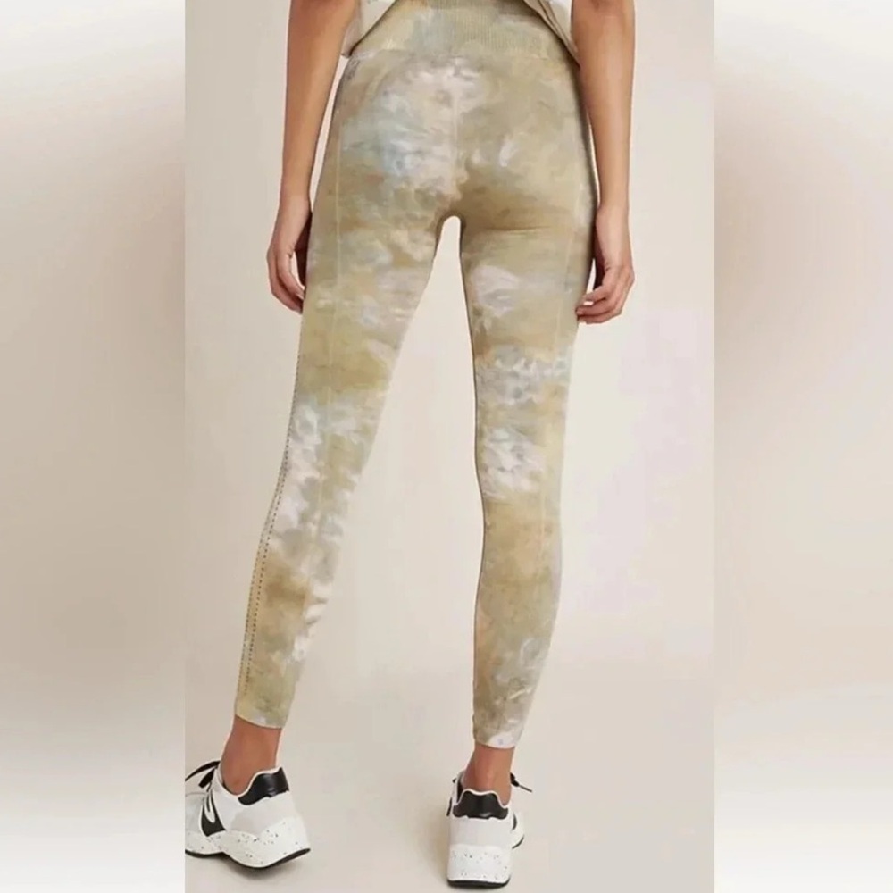 Free People Olive Tie-Dye Leggings